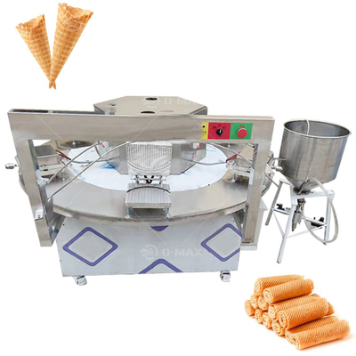 2024 Питьевые продукты Промышленный Stroopwafel Мороженое Wafer яйцекрутка Waffle Maker для торговли