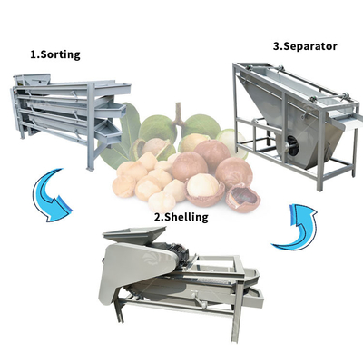Коммерческое использование Миндалевые орехи Sheller Breaking Cracking Machine for Walnut Palm Kernel